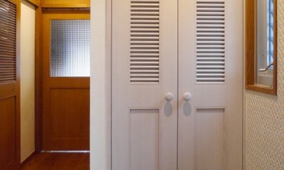 吉野杉の家　(マンションリノベーション) (玄関・廊下)