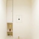 大阪府Tさん邸：ＤＩＹで古い家具が似合うナチュラル空間にの写真 トイレ