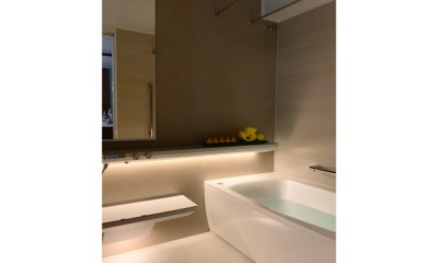 バスルーム｜マンション水回りのリノベーション～間接照明でつくるリラックス空間
