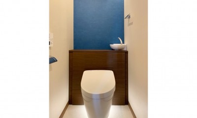 マンション水回りのリノベーション～間接照明でつくるリラックス空間 (トイレ)