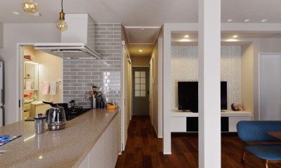 キッチン｜程よい距離を保てる二世帯住宅