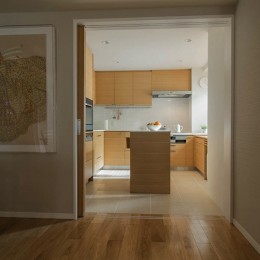 キッチン (4階建てビルを快適な住宅にコンバージョン〜公園横の家〜)