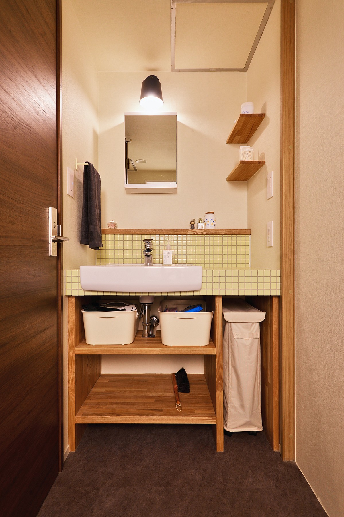 バス/トイレ事例：洗面スペース（横浜市N様邸 ～みんな、いっしょ～）
