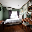 ヨーロピアンクラシカルな住まいの写真 アンティークなベッドルーム