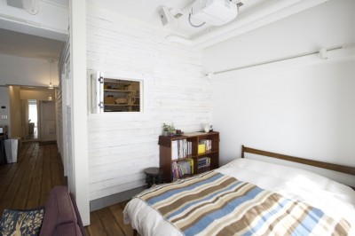 ベッドルーム (Hamlet-渋谷徒歩１０分、１階庭付き５９m²)