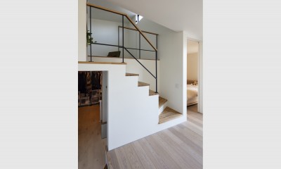 階段｜松戸の家４(FLAT HOUSE)