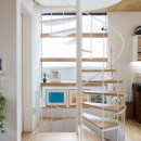 本駒込の家の写真 光を導く窓と螺旋階段