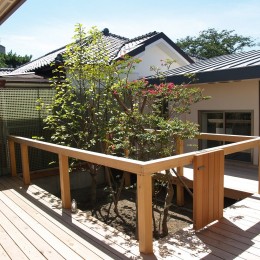 茅ケ崎東海岸北の家～中庭で緩やかにつながる2世帯住宅 (中庭)