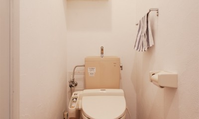 A様邸＿自然素材にこだわったシンプルハウス (トイレ)