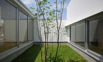 清水の家-simizu (中庭)