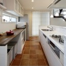 passiv design　子どもの代まで住み継げる家の写真 爽やかな白を基調としたキッチン