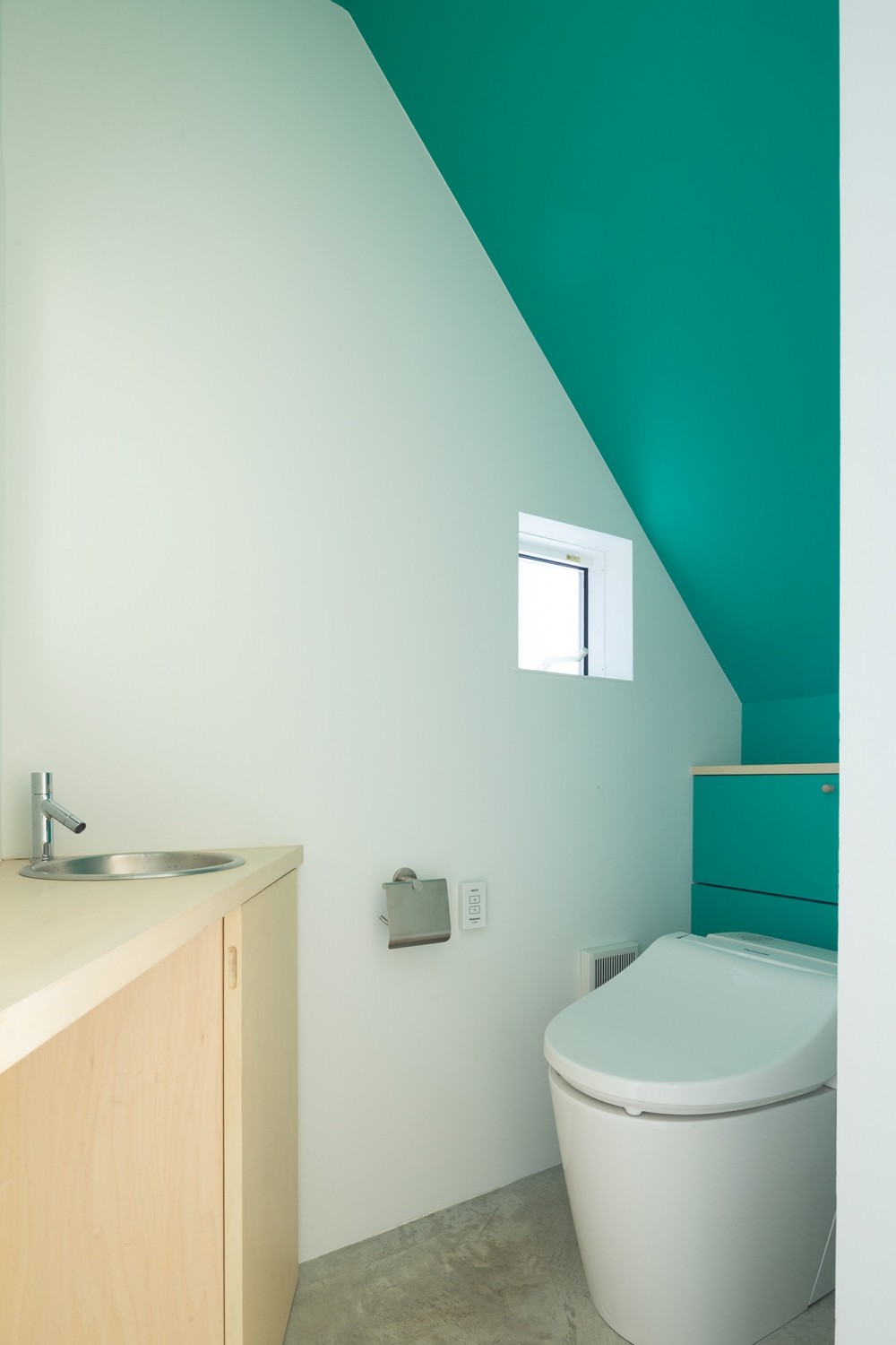 ヤナカノイエ　―ギャラリー付の戸建て住宅リノベーション (ギャラリーのトイレ)