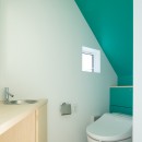 ヤナカノイエ　―ギャラリー付の戸建て住宅リノベーションの写真 ギャラリーのトイレ