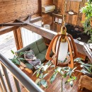 ヴィンテージ家具と植物と木とテグラがつくりだす空間　東琵琶湖の家の写真 リビング