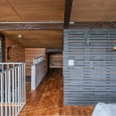 ヴィンテージ家具と植物と木とテグラがつくりだす空間　東琵琶湖の家の写真 寝室