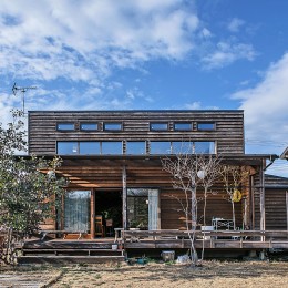 ヴィンテージ家具と植物と木とテグラがつくりだす空間　東琵琶湖の家 (外観)