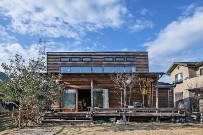 外観 (ヴィンテージ家具と植物と木とテグラがつくりだす空間　東琵琶湖の家)
