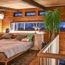 ヴィンテージ家具と植物と木とテグラがつくりだす空間　東琵琶湖の家の写真 寝室