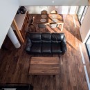ヴィンテージ家具が似合う家の写真 リビングルーム（３）
