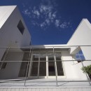 昭島の家の写真 ２階ファミリーデッキ見上げ。