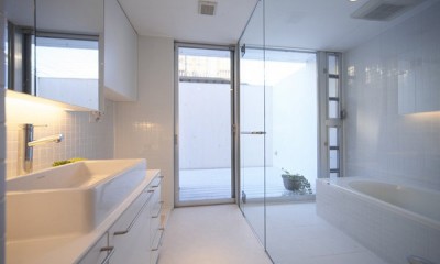 昭島の家 (洗面室、浴室)