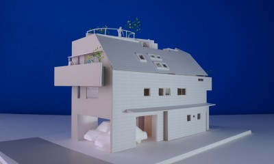 東新小岩の家 (北側外観模型)
