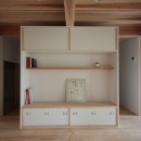 S+N  Hut  〜2棟並んだくらしとかた〜の写真 リビング　造り付け家具