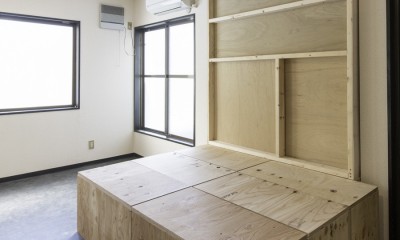 イタカグDIYリノベ＠Yokohama-Tobeー賃貸住宅DIYリノベーションプロジェクトー (ノビルーム収納状態)