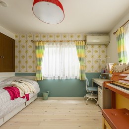 ミントグリーンの可愛い子供部屋 シーンに合わせて壁紙を楽しむ 子供部屋事例 Suvaco スバコ