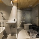 神戸の高台に建つマンションのリノベーションの写真 バスルーム
