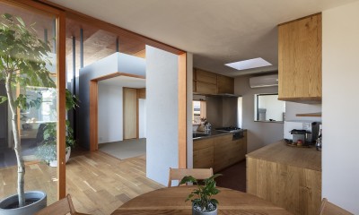 キッチン｜四畳半キューブの家