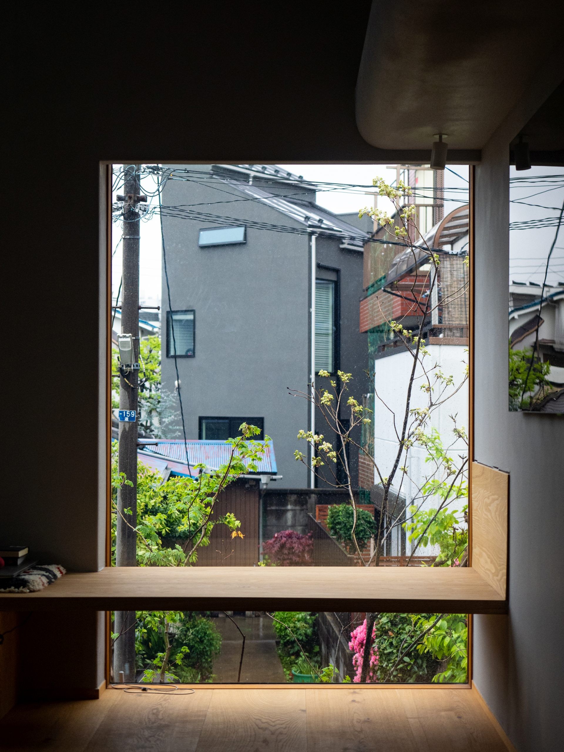 リビングダイニング事例：植栽を見る窓（庭見る小居 - ささやかな居場所を散りばめた小さくておおらかな家（見学可能））