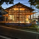 名古屋の石場建て（工事中）の写真 竹小舞の姿