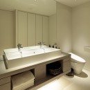 二子玉川のリノベーション　〜1LDKから2LDKに変化する住宅〜の写真 洗面室
