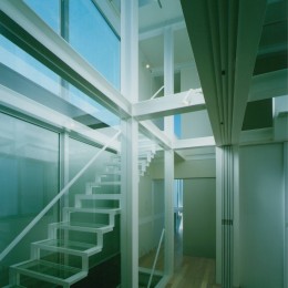 ガラス階段の家～透明ガラス階段が家中に光をとどける家～ (３階　アトリエ)