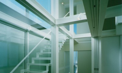 ３階　アトリエ｜ガラス階段の家～透明ガラス階段が家中に光をとどける家～