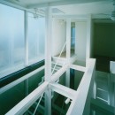 ガラス階段の家～透明ガラス階段が家中に光をとどける家～の写真 ロフト階　吹抜け