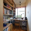「庭を愉しむ家」~小さな居場所のある居心地のいい住まい～滋賀の写真 書斎