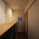西京区の小さな家／職住一体の、終の棲家の写真 廊下