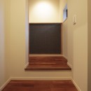 西京区の小さな家／職住一体の、終の棲家の写真 玄関から廊下へ