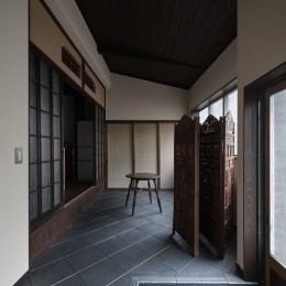 京町家のリノベーション-玄関・土間