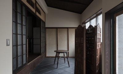 京町家のリノベーション (玄関・土間)
