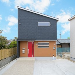 刈谷市Y様邸『プライベートサロンスペースのある自由設計の家』 (片流れ屋根の外観)