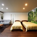 自由で快適な新時代の2世帯住宅の写真 寝室