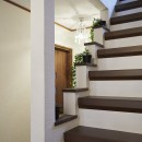 自由で快適な新時代の2世帯住宅の写真 階段