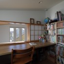 松庵の二世帯住宅の写真 ロフトを活かした家族の勉強部屋
