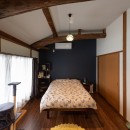 残して活かすリフォームで、築80年の日本家屋を和洋・新旧のミックス感を楽しむ家にの写真 寝室