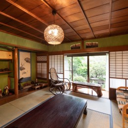 残して活かすリフォームで、築80年の日本家屋を和洋・新旧のミックス感を楽しむ家に-和室