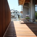 ”Ｌ” Ｈouse（奈良・生駒市の長期優良・二世帯住宅）の写真 デッキテラス