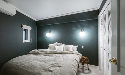 ホテルライクな寝室｜クラシックとモダンが合わさる大人のマンションリノベーション